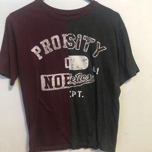 T-shirt half and half